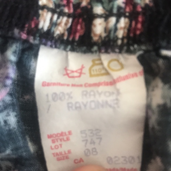 Vintage A-Line flowy light spring summer midi skirt - Picture 5 of 5